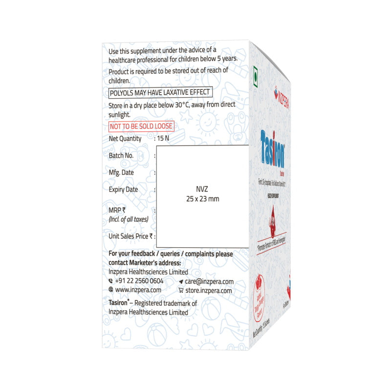 Tasiron (Pack of 15 sachets) - Inzpera Healthsciences