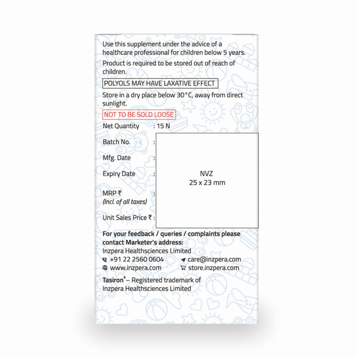 Tasiron (Pack of 15 sachets) - Inzpera Healthsciences