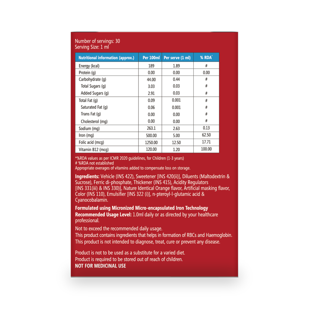 Tasiron Drops (30 ml) - Inzpera Healthsciences