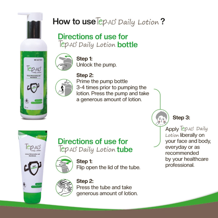 Tep-AD® Daily Lotion (175ml) - Inzpera Healthsciences