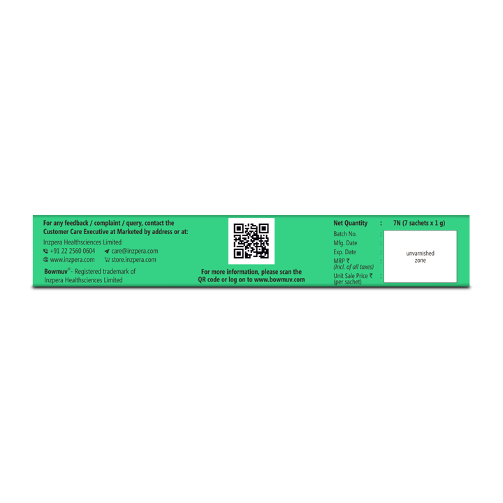 Bowmuv (Pack of 7 sachets) - Inzpera Healthsciences