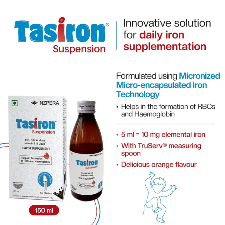 Tasiron Suspension (150ml) - Inzpera Healthsciences