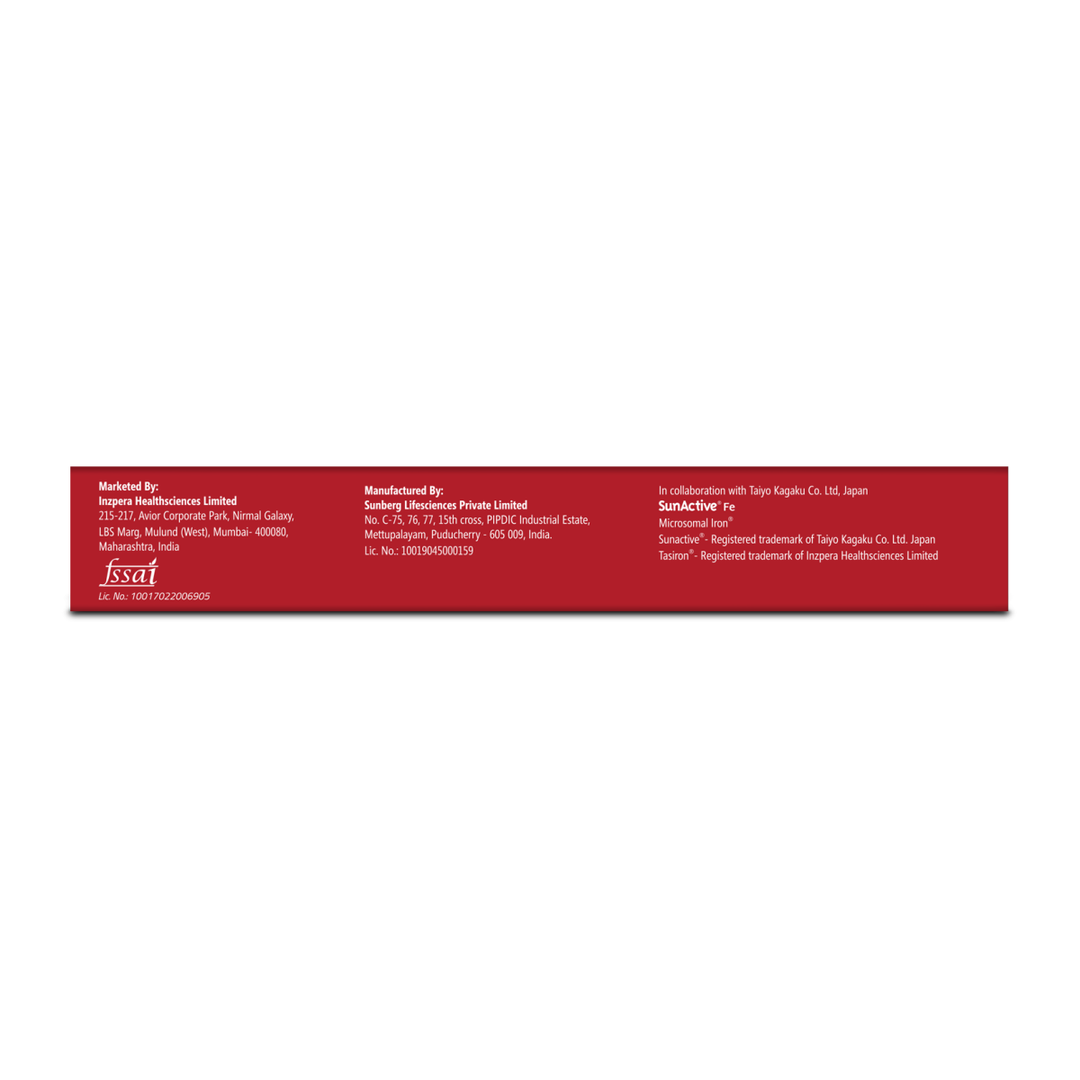 Tasiron-30 (3 Strips of 10 Chewable Tablets) - Inzpera Healthsciences