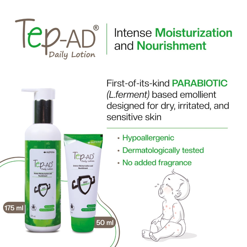 Tep-AD® Daily Lotion (175ml) - Inzpera Healthsciences