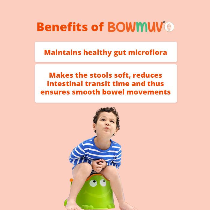 Bowmuv (Pack of 7 sachets) Constipation in children treatment > Stool softener for kids > Kids constipation quick relief > Kids constipation medicine Inzpera Store 