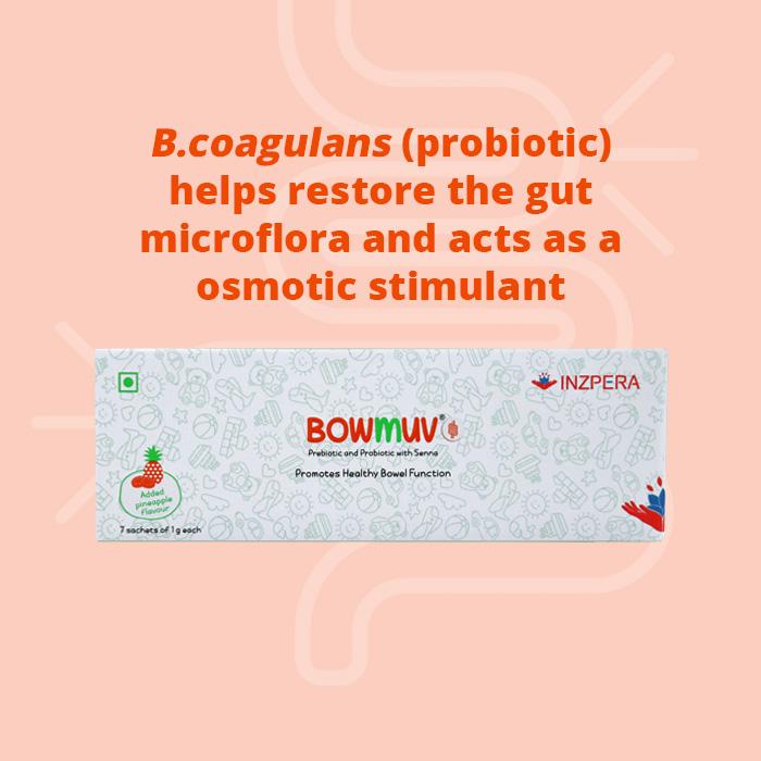 Bowmuv (Pack of 7 sachets) Constipation in children treatment > Stool softener for kids > Kids constipation quick relief > Kids constipation medicine Inzpera Store 